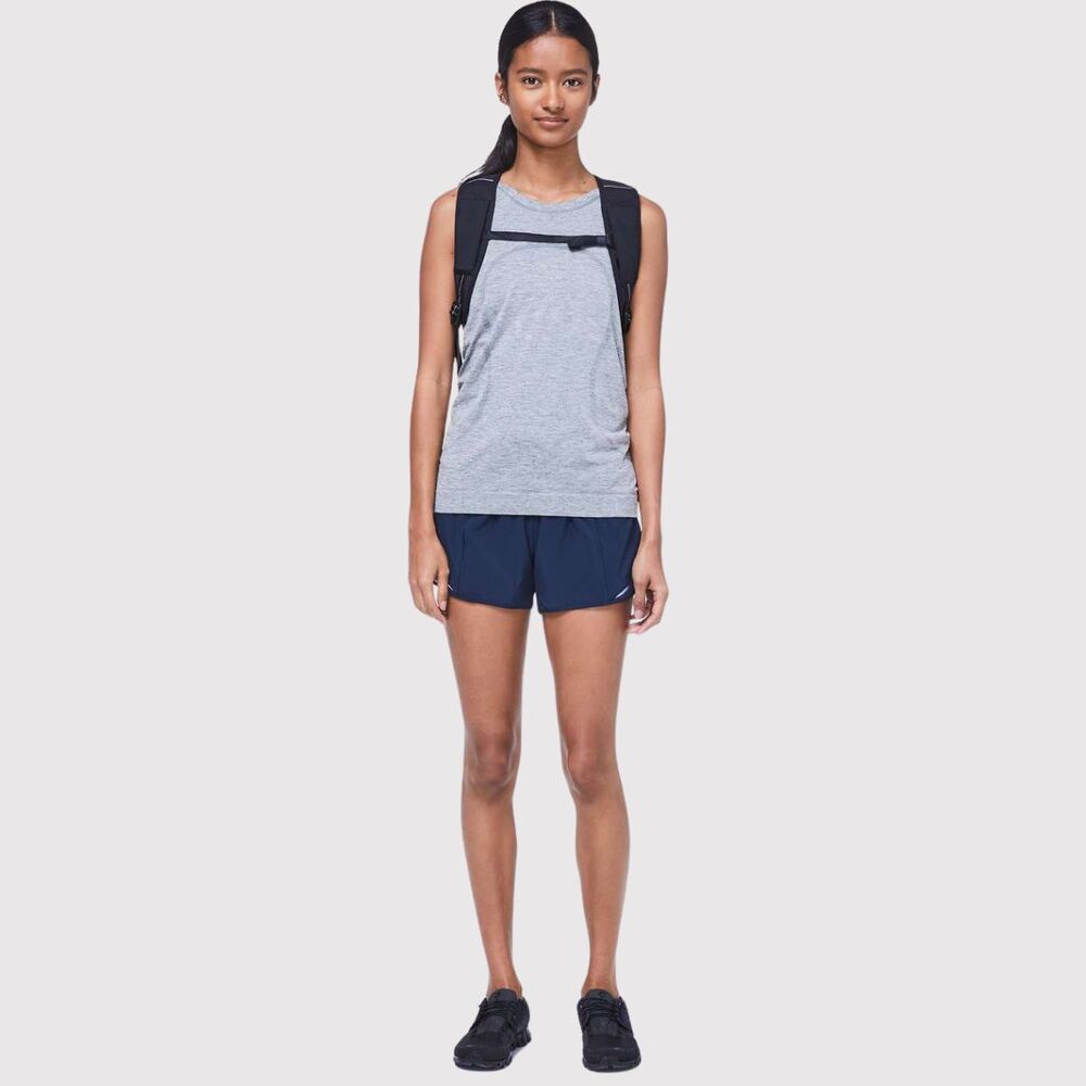 Lululemon Women Shorts Blue Hotty Hot II Athletic Lined Mid Rise Stretch Size 8